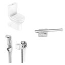 Ver imagem 1 de Kit Bacia com Caixa Acoplada e Assento e Ducha Higiênica com Derivação e Papeleira Celite