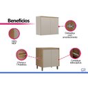 Ver imagem 5 de Cozinha Completa 2 Peças 4 Portas Allure CZ699 Gris Linea