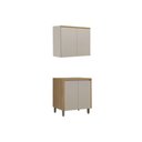 Ver imagem 2 de Cozinha Completa 2 Peças 4 Portas Allure CZ699 Gris Linea