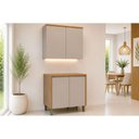Ver imagem 1 de Cozinha Completa 2 Peças 4 Portas Allure CZ699 Gris Linea