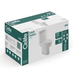 Kit Bacia com Caixa Acoplada e Assento e Ducha Higiênica com Derivação e Papeleira Celite - 8
