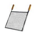Ver imagem 1 de Grelha Retangular Inox Tela Moeda Para Churrasqueira 60x40cm Brassol