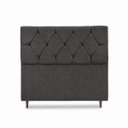 Ver imagem 3 de Cabeceira para Cama Casal Estofada 1,38 ,Mts Zoe Vilajo: Suede Crush Cacau