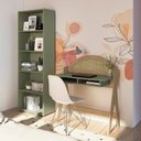 Ver imagem 1 de Conjunto 2 Peças com Escrivaninha Juli e Estante Carvalho Menta