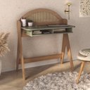 Ver imagem 3 de Kit 2 Peças com Escrivaninha Juli e Estante