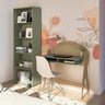 Kit 2 Peças com Escrivaninha Juli e Estante - 1