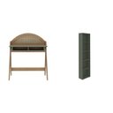 Ver imagem 2 de Conjunto 2 Peças com Escrivaninha Juli e Estante Carvalho Menta