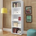 Ver imagem 4 de Kit 2 Peças com Escrivaninha Juli e Estante