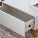 Ver mais imagens de Kit Rack 180 cm E Mesa De Centro Para Sala Noronha Off White Matte Freijo CLB
