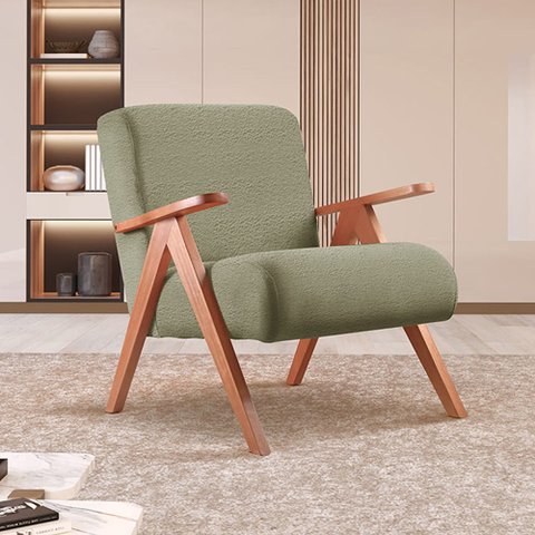 Poltrona Braço de Madeira Laguna