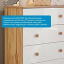 Ver mais imagens de Quarto de Bebê Berço Guarda-Roupa 3 Portas e Cômoda MDF Mimo Espresso Móveis Branco Brilho/Amêndoa