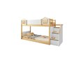 Beliche Infantil Montessoriana Escada Lateral Casinha Grade Dupla Garden Casatema MadeiraOriginals - 2