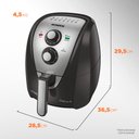 Ver imagem 2 de Fritadeira sem Óleo Air Fryer Mondial Afn 40 Pi 4 Litros 60hz 127v Grafite