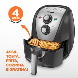 Fritadeira sem Óleo Air Fryer Mondial Afn 40 Pi 4 Litros 60hz 127v Grafite - 4