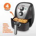 Ver imagem 4 de Fritadeira sem Óleo Air Fryer Mondial Afn 40 Pi 4 Litros 60hz 127v Grafite