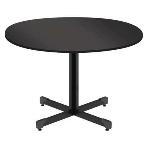 Mesa Redonda para 4 Lugares Centro Madeira Reunião - Preto Onix Preto Onix