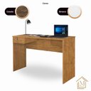 Ver imagem 5 de Escrivaninha Home Office Jaspe Cor:ipe Mesa de Estudo e Trabalho Mizza Decor