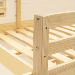 Beliche Infantil Montessoriano Garden com Escada Lateral e Proteção Casinha Janela, Grade X com LED Casatema - 7