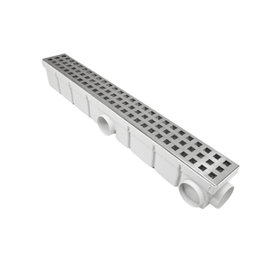 Ralo Borda Piscina 6cm X 50cm Quadriculado Inox 304 Col Branc