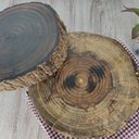 Ver imagem 2 de Tábua de Madeira Rústica Bolacha para Frios Petiscos Aperitivos Mesa Posta Jmv Sortido