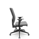 Ver imagem 2 de Cadeira Brizza Presidente Tela Cinza Base Italia Back System NR17 Braços Reguláveis Vinil Cinza T49