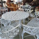 Ver imagem 5 de CONJUNTO DE VARANDA JARDIM MESA CADEIRA FAZENDA DECORAÇÃO PRONTO ARTES DECORAÇÃO DE JARDIM