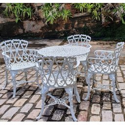 CONJUNTO DE VARANDA JARDIM MESA CADEIRA FAZENDA DECORAÇÃO PRONTO ARTES DECORAÇÃO DE JARDIM - 2