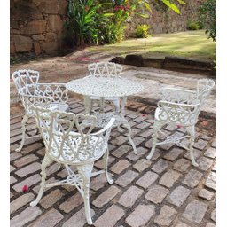 CONJUNTO DE VARANDA JARDIM MESA CADEIRA FAZENDA DECORAÇÃO PRONTO ARTES DECORAÇÃO DE JARDIM - 4