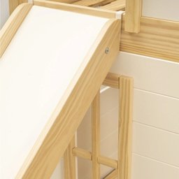  Beliche Infantil Montessoriana com Escada,janela,grade Proteção,escorregador, Grade X Garden com LED Casatema - 11