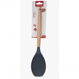 Colher de Servir Arroz Silicone com Cabo de Madeira- Wellmix - 2