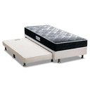 Ver imagem 1 de Cama Box c/Auxiliar Solteiro: Colchão Ortopédico Probel D33/EP Advanced Tech1500 + Base CRC Courano