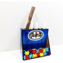 Ver imagem 4 de Kit escolar Estojo e Porta Caneta Personalizado para Autistas - Coleção TEA & Amor