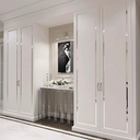 Ver imagem 1 de Fita Metalizada Decorativa Painel Parede Efeito Marmore 1 Metro Decoração Ripado Dourado Cabeceira P