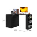 Ver imagem 6 de Cômoda com Mesa Giratória Gamer para Escritório Mdf