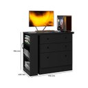 Ver imagem 5 de Cômoda com Mesa Giratória Gamer para Escritório Mdf