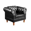 Ver imagem 5 de Conjunto 2 Poltronas Chesterfield Dom Pedro Decoração Sala Recepção Retrô Preto