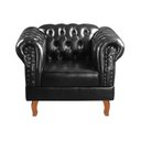 Ver imagem 4 de Conjunto 2 Poltronas Chesterfield Dom Pedro Decoração Sala Recepção Retrô Preto