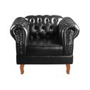 Ver imagem 4 de Conjunto 2 Poltronas Chesterfield Dom Pedro Decoração Sala Recepção Retrô Preto