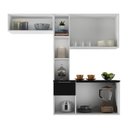 Ver imagem 5 de Cozinha Compacta com Armário e Balcão Mp2005 Sofia Multimóveis Branca/preta