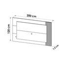 Ver imagem 3 de Rack Bancada C/ Painel P/ Tv até 42 Pol Pl3004/ra2003 Ripado 2 Gavetas 115x150cm Natural/off White