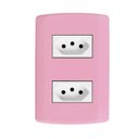 Ver imagem 1 de Conjunto com 2 Tomadas 2p+t 20a 250v, Modular, com Placa 4x2 e Suporte