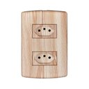 Ver imagem 1 de Conjunto com 2 Tomadas 2p+t 20a 250v, Modular, com Placa 4x2 e Suporte