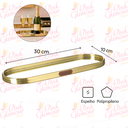 Ver imagem 3 de Bandeja com Espelho Decorativa P/ Maquiagem Perfume Banheiro Pgb Bandeja Decorativa Prateado