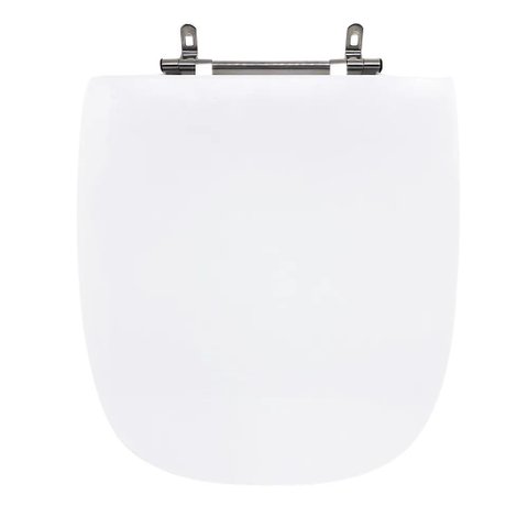 Assento Sanitário Poliéster para Louça Like (celite) Aço (reb. Oculto) Branco