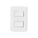 Ver imagem 1 de Interruptor de 2 Teclas Simples, Modular, com Placa 4x2 e Suporte