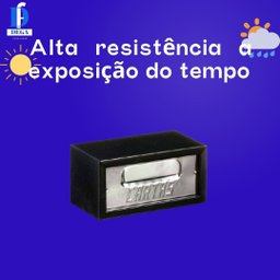 Caixa correio carta portão  embutir  em parede ou muro preta chapa de aço 0.50mm 1/2 tijolo - 4