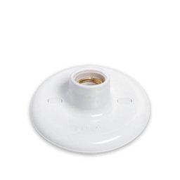 Plafon Redondo de Sobrepor 100w Bocal Porcelana E27 - 1