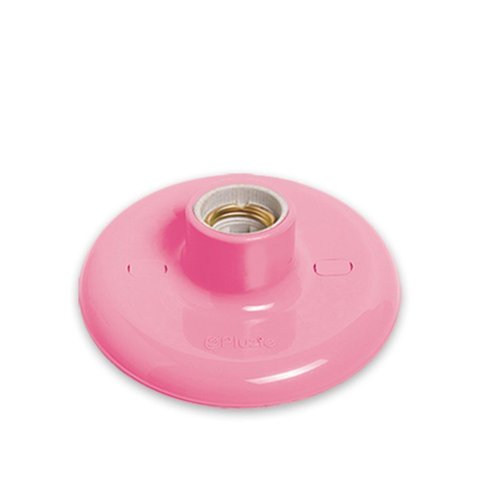 Plafon Redondo de Sobrepor 100W Bocal Porcelana E27 Branco