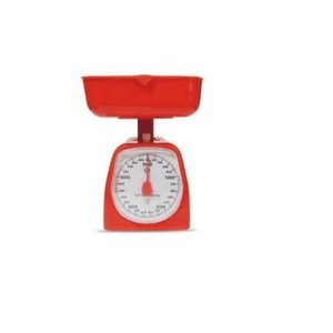 Balança De Cozinha 5kg Analógica  Vermelha