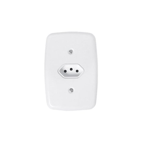 Conjunto com 1 Tomada 2p+t 20a 250v com Placa 4x2